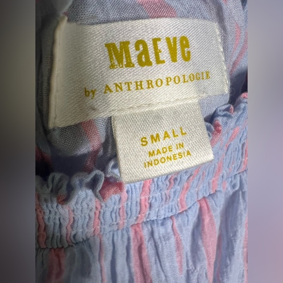 Anthopologie Maeve Striped Top Tiered Sleeveless in size Small - Picture 10 of 12